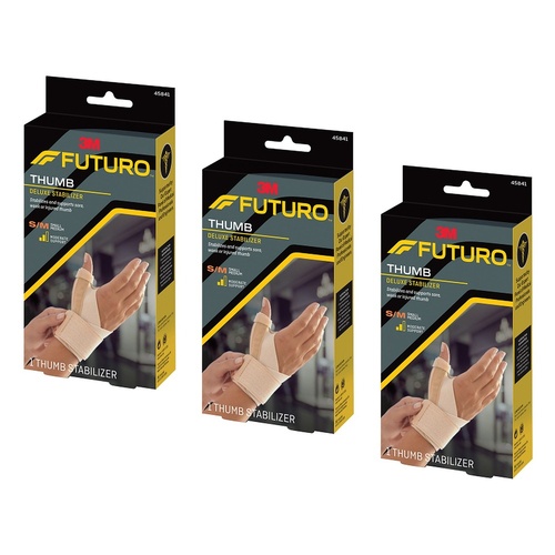 Futuro Deluxe Thumb Stabiliser Small/Medium Pack of 3