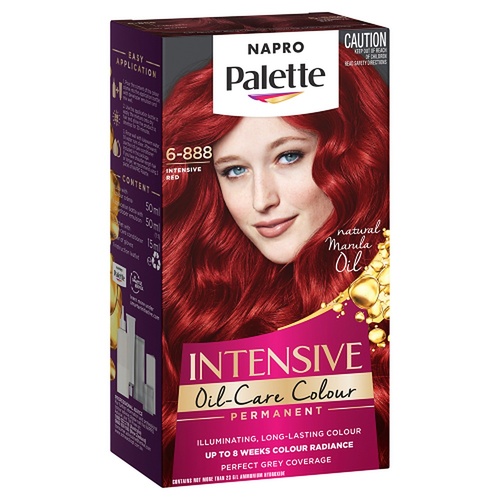 Napro Palette Permanent Hair Colour 6-888 Intensive Red x 3