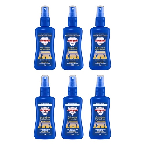 Aerogard Odourless Low Irritant Pump Spray 135mL Pack of 6