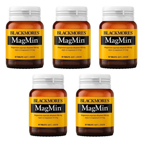 Blackmores MagMin 50 Tablets Pack of 5