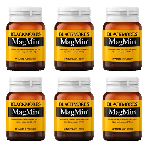 Blackmores MagMin 50 Tablets Pack of 6
