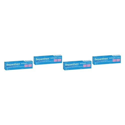 Bepanthen Antiseptic Cream 50g Pack of 4