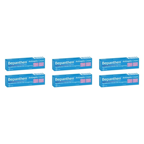 Bepanthen Antiseptic Cream 50g Pack of 6
