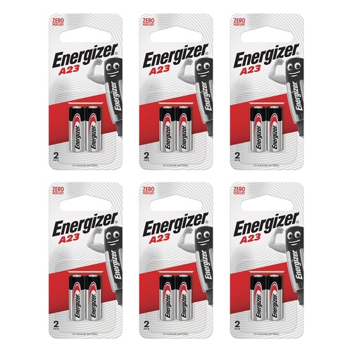 Energizer A23 12V Alkaline Batteries 2 Pack Bundle of 6