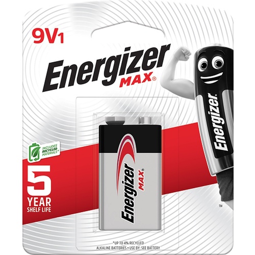 Energizer Max 9V Alkaline Battery