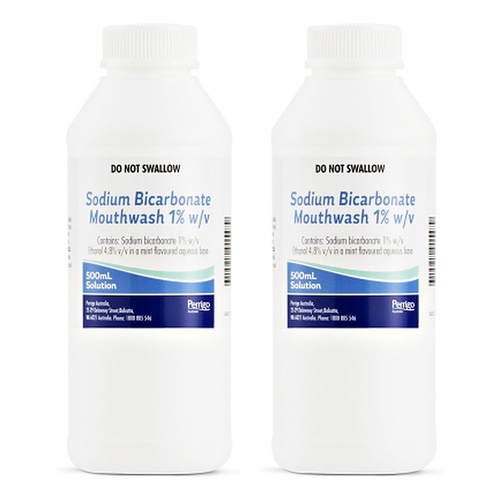 Sodibic Mouthwash 1% 500mL Pack of 2