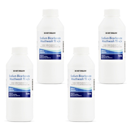Sodibic Mouthwash 1% 500mL Pack of 4