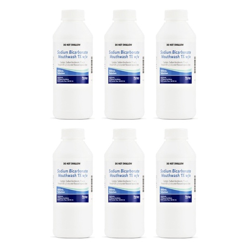 Sodibic Mouthwash 1% 500mL Pack of 6