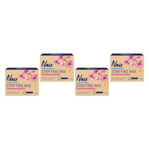 Nair Sensitive Strip Free Wax 400g Pack of 4