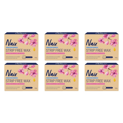 Nair Sensitive Strip Free Wax 400g Pack of 6