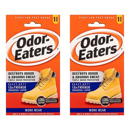 Odor-Eaters Work Wear Insoles Pack of 2
