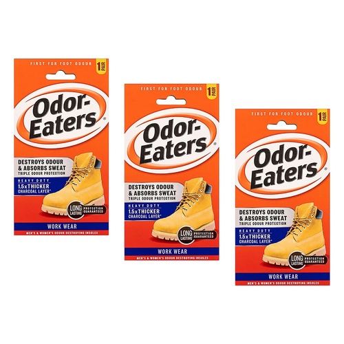 Odor-Eaters Work Wear Insoles Pack of 3