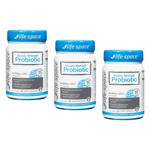 Life-Space Double Strength Probiotic 30 Capsules Pack of 3