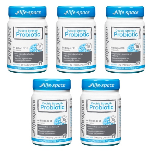 Life-Space Double Strength Probiotic 30 Capsules Pack of 5