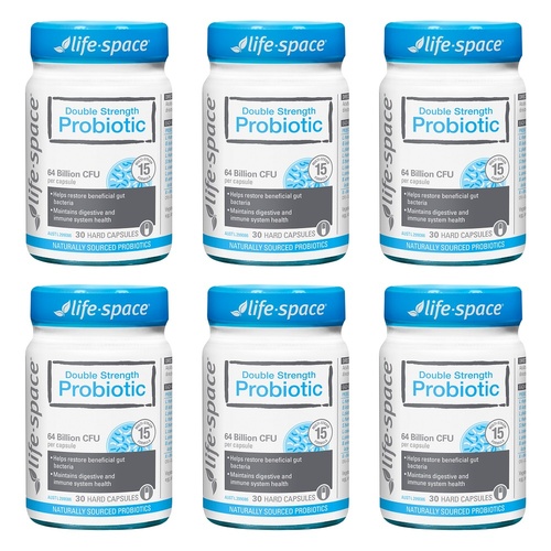 Life-Space Double Strength Probiotic 30 Capsules Pack of 6