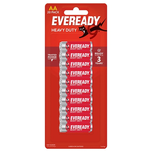 Energizer Eveready Value Pack AA Batteries 20 Pack