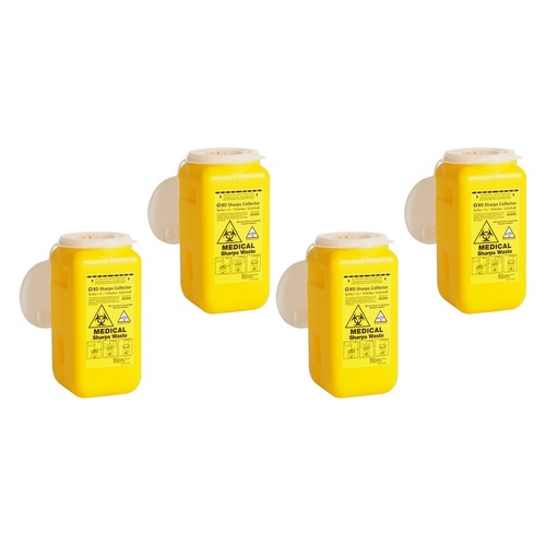 Sharps Waste Container 1.4L Pack of 4