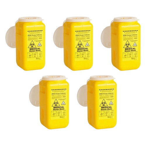 Sharps Waste Container 1.4L Pack of 5