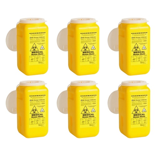 Sharps Waste Container 1.4L Pack of 6