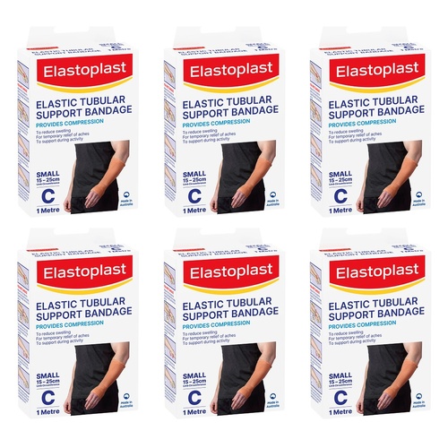 Elastoplast Elastic Tubular Support Bandage Small C 1 Metre Pack of 6