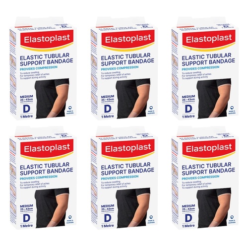 Elastoplast Elastic Tubular Support Bandage Medium D 25cm x 43cm Pack of 6