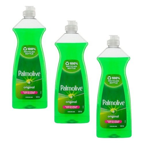 Palmolive Dishwashing Liquid Original 500mL x 12 Bundle of 3