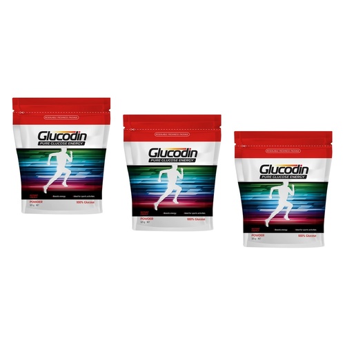 Glucodin Pure Glucose Energy Powder 325g Pack of 3