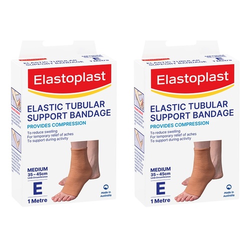 Elastoplast Elastic Tubular Support Bandage Medium E 1 Metre Pack of 2
