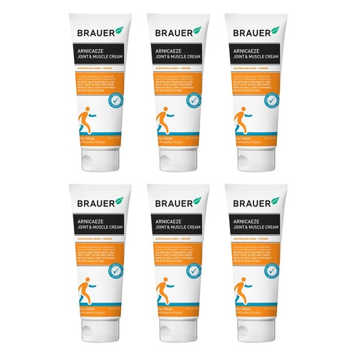 Brauer Arnicaeze Joint & Muscle Cream, 100g Pack of 6