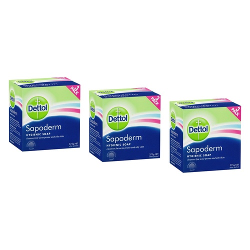 Dettol Medicated Soap 3 Pack Bundle of 3