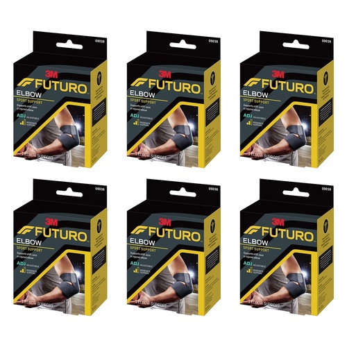 Futuro Sport Elbow Support Adjustable Pack of 6