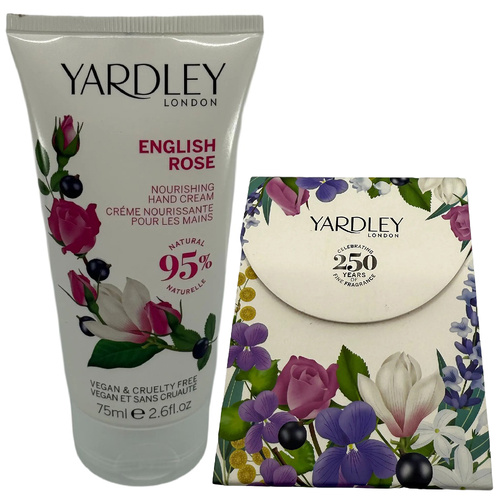 Yardley English Rose Nourishing Hand & Nail Cream 75ml Notepad Pack