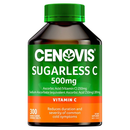 Cenovis Sugarless Vitamin C for Immune Support 500mg Orange 300 Tablets