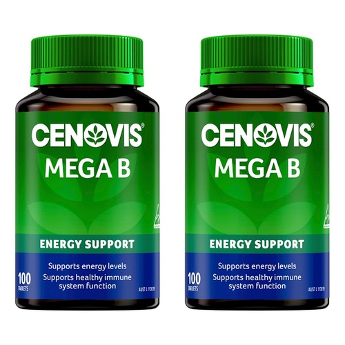 Cenovis Mega B 100 Tablets x 3 Bundle of 2