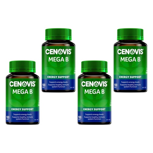 Cenovis Mega B 100 Tablets x 3 Bundle of 4