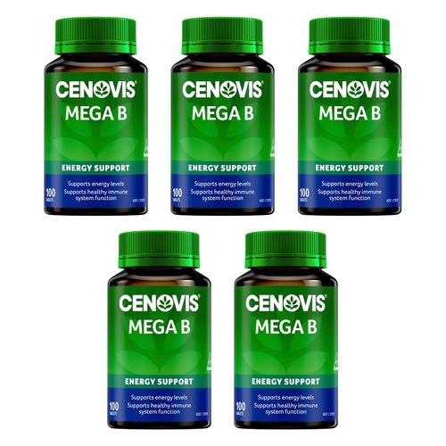 Cenovis Mega B 100 Tablets x 3 Bundle of 5