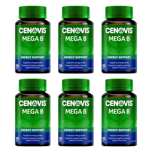 Cenovis Mega B 100 Tablets x 3 Bundle of 6