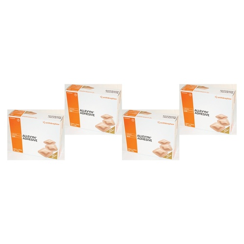 Allevyn Adhesive Foam Wound Dressing 7.5cm x 7.5cm 10 Pack Bundle of 4