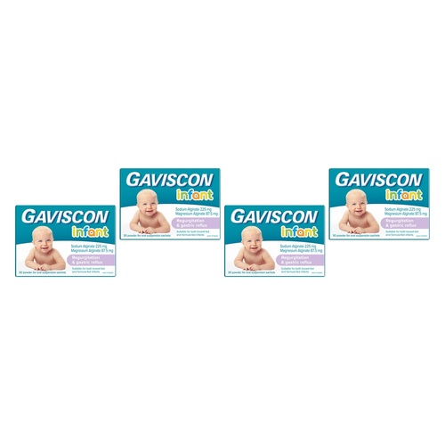 Gaviscon Infant Regurgitation & Gastric Reflux 30 Sachets Pack of 4