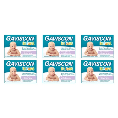 Gaviscon Infant Regurgitation & Gastric Reflux 30 Sachets Pack of 6