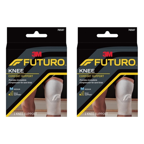 Futuro Comfort Knee Support Medium Pack of 2