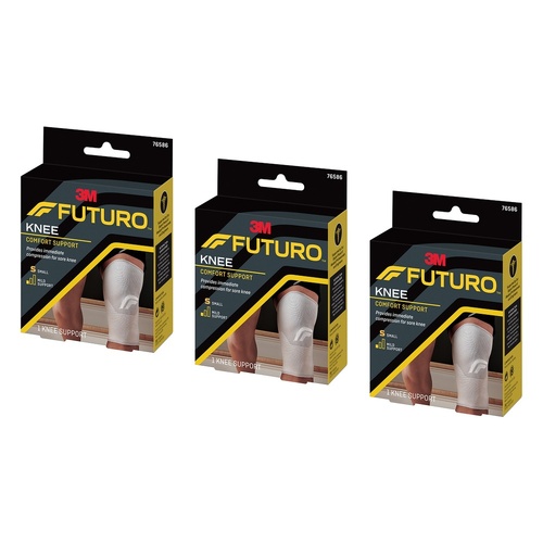 Futuro Comfort Knee Support Small Pack of 3