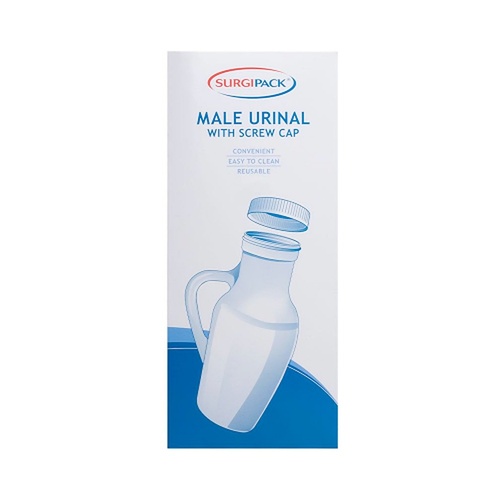 SurgiPack Male Urinal with Lid