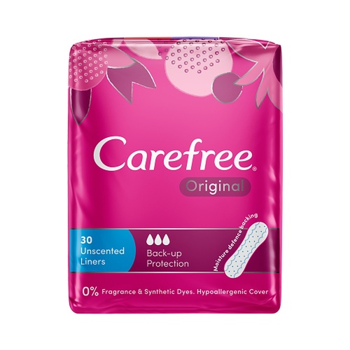 Carefree Original Back Up Protection Liners 30 Pack x 16