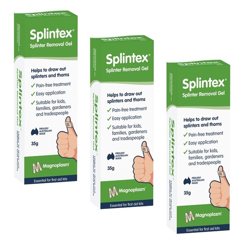 Magnoplasm Splintex Splinter Removal Gel 35g Pack of 3
