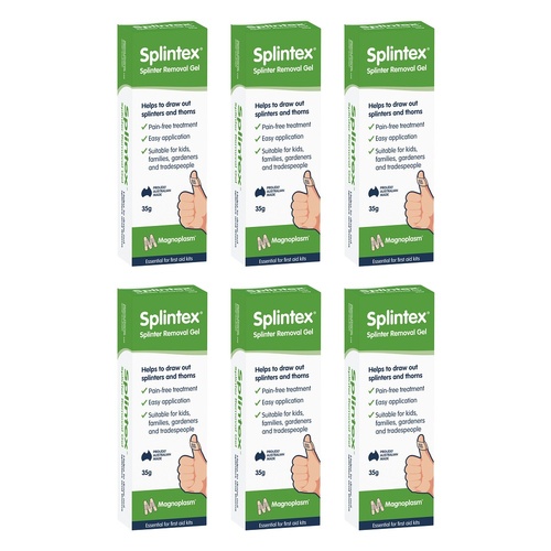 Magnoplasm Splintex Splinter Removal Gel 35g Pack of 6