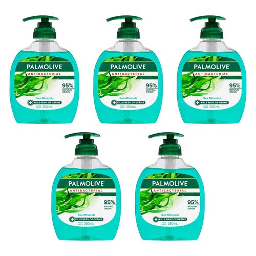 Palmolive Antibacterial Sea Minerals Hand Wash 250mL Pack of 5