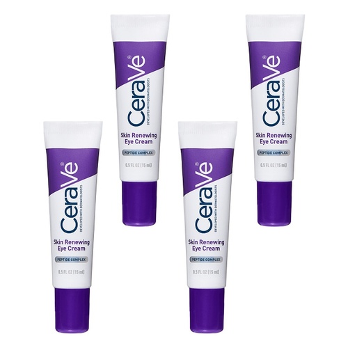 CeraVe Skin Renewing Eye Cream 15mL Pack of 4