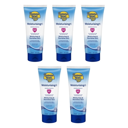 Banana Boat Moisturising Sunscreen Lotion SPF50+ 200g Pack of 5