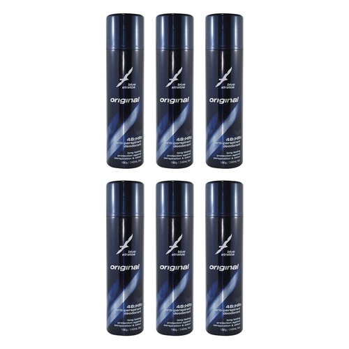 Blue Stratos Antiperspirant Deodorant Original 150g Pack of 6